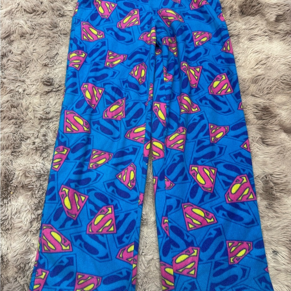 Vtg Supergirl PJ Pants Sz Sm